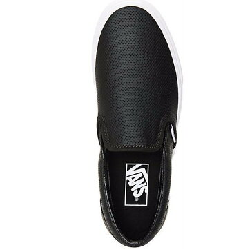VANS/バンズ Perforated 穴あき レザースリッポン 大人気 ユニセックス スニーカー ブラック