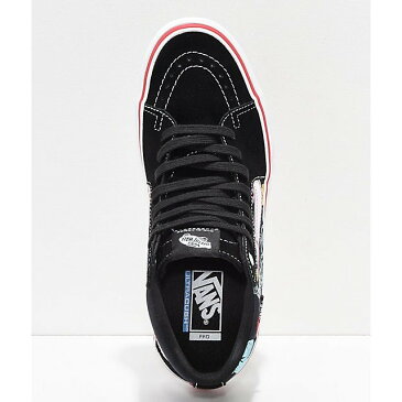 VANS/バンズ スニーカー ハイカットスニーカー 大人気 ユニセックス ブラック 黒 花柄 SK8-HI