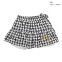 【セール】 スカート キッズ 子供服 ジュニア スカパン 千鳥柄 インナー レース 黒 GRINDCANDY-グラインドキャンディ / 62135815:STR...