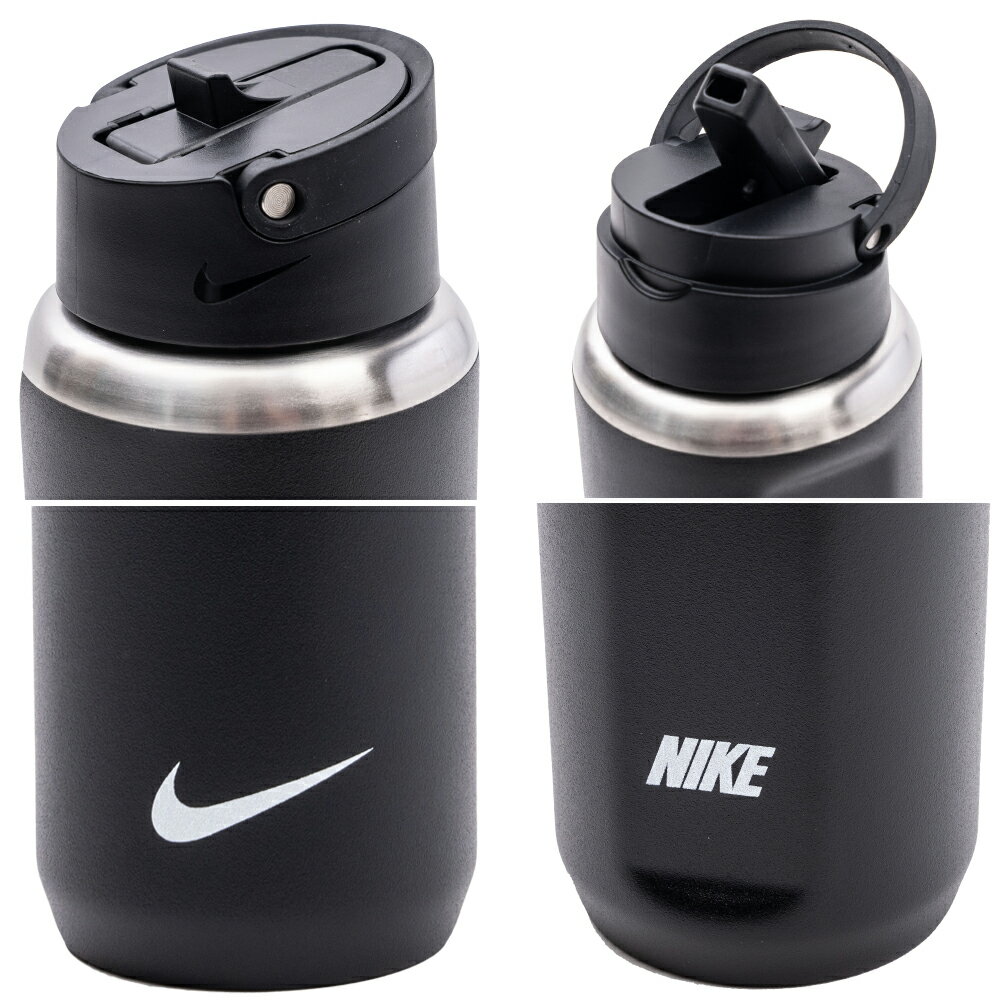 NIKE ウォーターボトル 水筒 700ml ランニング スポーツ ステンレス 保冷専用 ブラック ウォータージャグ ハイドレーション 24oz 運動 部活 チーム hy2012 2