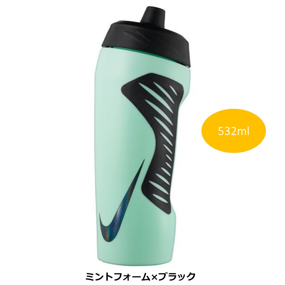 NIKE ウォーターボトル 水筒 532ml ランニング スポーツ 部活 運動 ブラック ミント ハイドレーション 18oz hy6012