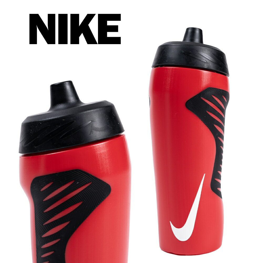 NIKE ウォーターボトル 水筒 532ml ランニング スポーツ 部活 運動 ブラック レッド ハイドレーション 18oz hy6012