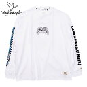 【セール】 (What it isNt) ART BY MARK GONZALES / マークゴンザレス スケートボードライン ビッグロンTメンズ ロゴ 黒 白 L/XL カジュアル ストリート 古着テイスト