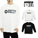  SOUTHPOLE b系 ビッグシルエット ロンT ゆったり 長袖 Tシャツ 綿100 オーバーサイズ 大きいサイズ メンズ レディース ダンス 衣装 おしゃれ シンプル HIPHOP ヒップホップ ストリート系