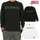 【セール】 SOUTHPOLE 長袖Tシャツ ロゴ メンズ b系 ヘビーウェイト 綿100 白 黒 大きいサイズ 正規品 11931002