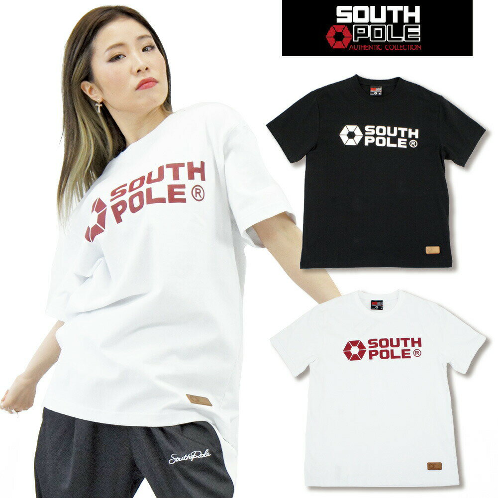  SOUTHPOLE b系 ビッグシルエット Tシャツ ゆったり Tシャツ ビッグT ロゴT 綿100 オーバーサイズ 大きいサイズ メンズ レディース ダンス 衣装 おしゃれ シンプル HIPHOP ヒップホップ