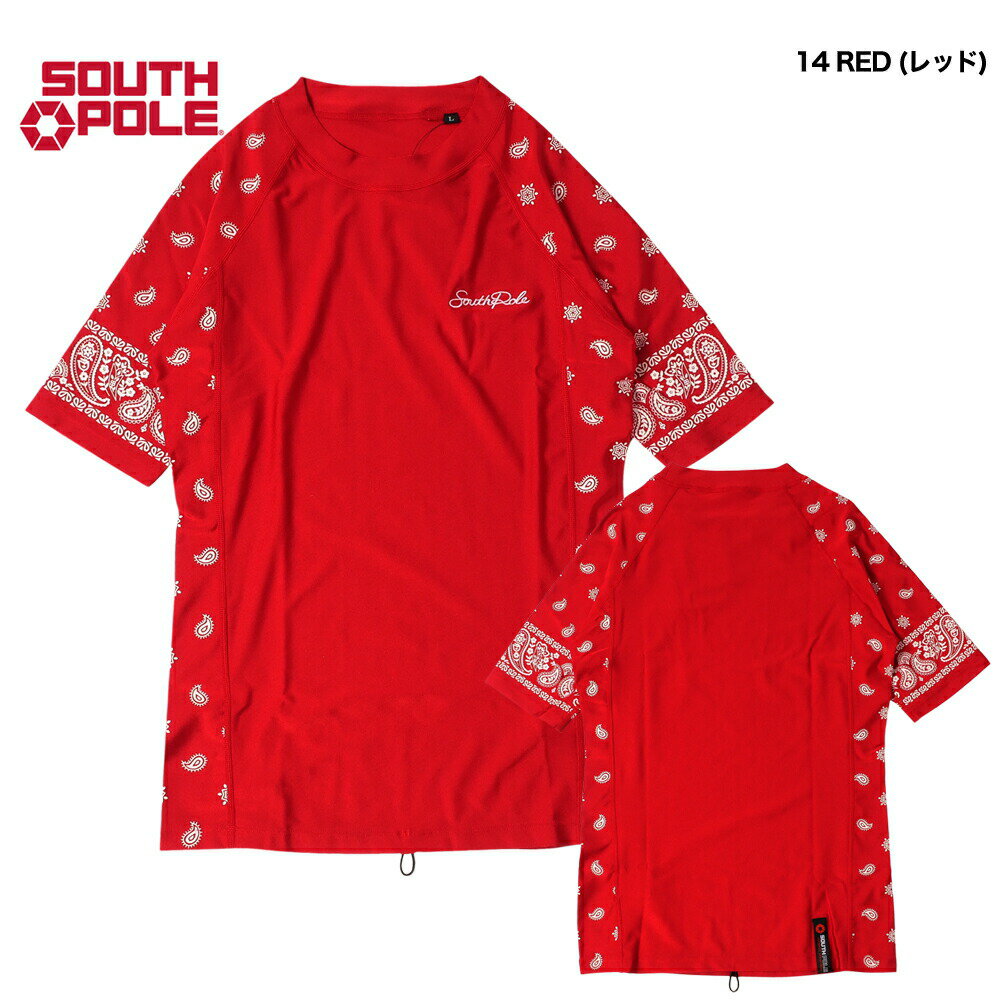【セール】 b系 メンズ スウィムウェア SOUTHPOLE /11722070 水着 ラッシュガード スイムウェア 夏 海 大きい サイズ バンダナ柄 ペイズリー 柄 おしゃれ ストリートファッション ストリート系