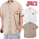 【セール】 SOUTHPOLE 半袖シャツ メンズ b系 麻 コットン 白 ベージュ 大きいサイズ 正規品 11622308