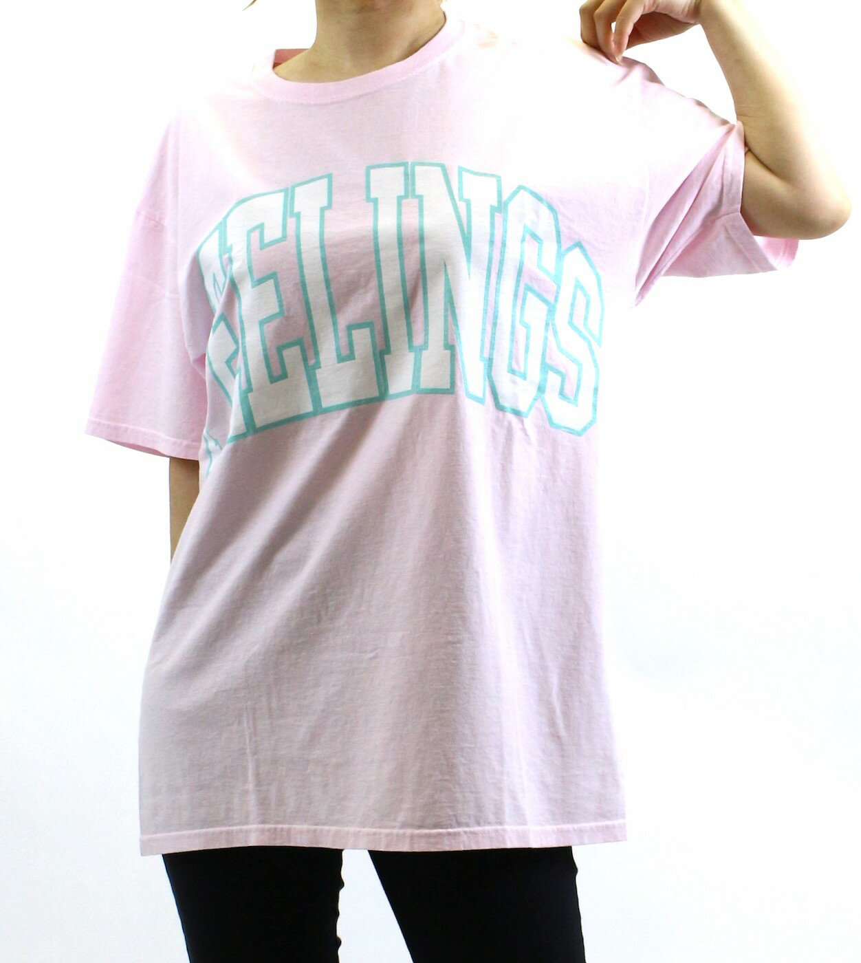 樂天商城 - アウトレット FREE AS A BIRD フリーアズアバード オーバーサイズ Tシャツ L.PINK S/Mサイズ L/XLサイズ