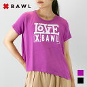 BAWL ボウル Tシャツ アシンメトリー 変形 ブラック バイオレット エクササイズ フィットネス ジム スポーツ ダンス ヨガ ウェア(4)