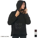 アウトレット BODY ACTION ボディアクション オーバーサイズ フーディー Tシャツ BLACK BROWN Sサイズ