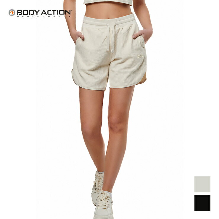 樂天商城 - アウトレット BODY ACTION ボディアクション ショートパンツ WOMENS エクササイズ フィットネス ジム スポーツ ダンス ヨガ ウェア ブラック ホワイト