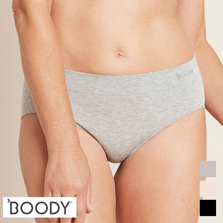 樂天商城 - BOODY 正規品 ブーディ ミディブリーフ｜ショーツ バンブーレーヨン 伸縮性 抗菌 蒸れない やわらか 低刺激 敏感肌 エコ サスティナブル 環境配慮 レディース インナー シンプル エクササイズ フィットネス ヨガ ウェア ブラック グレー ヌード