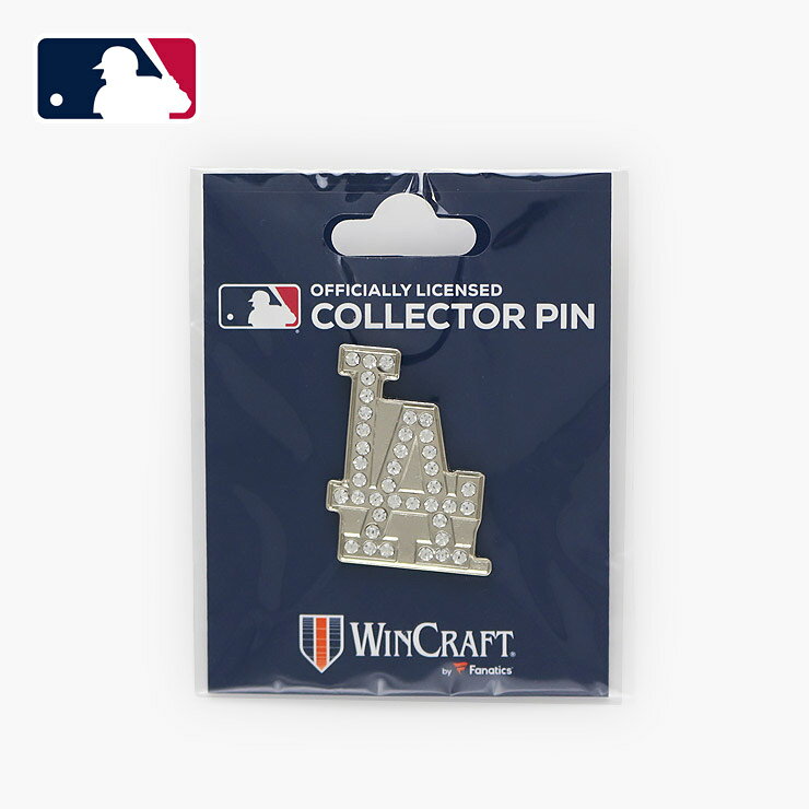 Dodgers ドジャース ピンバッジ ピンズ ロゴ LA シルバー MLB 公式 オフィシャル グッズ 大谷翔平 LA DODGERS ロサンゼルス メジャーリーグ 野球