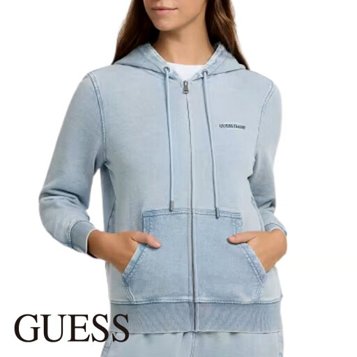 GUESS ゲス ロングスリーブ パーカー エクササイズ フィットネス ジム スポーツ ダンス ヨガ ウェア デニム GUESS ゲス ロングスリーブ パーカー エクササイズ フィットネス ジム スポーツ ダンス ヨガ ウェア デニム