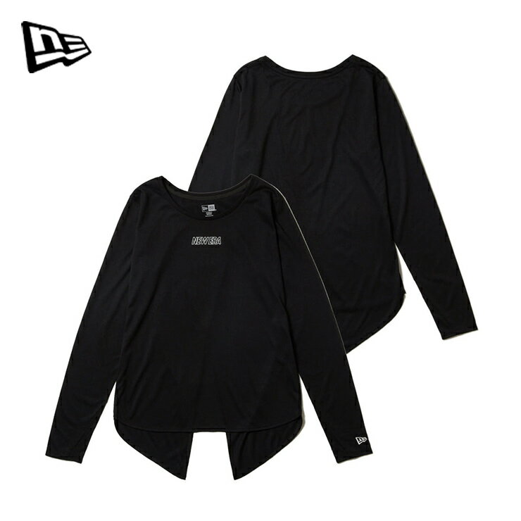 樂天商城 - アウトレット NEW ERA ニューエラ PAW LS BACK SLIT Tシャツ BLACK ブラック Mサイズ Lサイズ スリット フィットネスウェア ダンスウェア トレーニングウェア