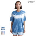 ROXY LV[ SURF CLUB S/S TEE TVc INDIGO TIEDYE STCY MTCY