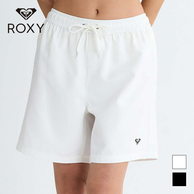 樂天商城 - ROXY 正規品 ロキシー ボートショーツ UV 塩素対応 ウエストゴム ミッドレングス レディース エクササイズ フィットネス ジム スポーツ ダンス ヨガ ウェア ブラック ホワイト RBS255013