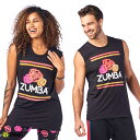 2月発売新作 正規品【ZU0270】 ZUMBA ズンバ ユニセックス ネオンサイン タンクトップ BLACK XS/Sサイズ M/Lサイズ