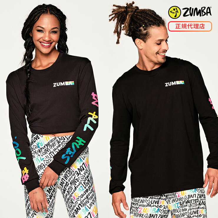 ZUMBA ズンバ 正規品 ZUMBA CELEBRATE ロングスリーブTシャツ BLACK ブラック XSサイズ Sサイズ Mサイズ