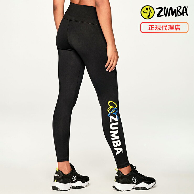 ZUMBA ズンバ 正規品 ZUMBA CELEBRATE HIGH WAISTED ハイウエスト レギンス BLACK ブラック XSサイズ Sサイズ Mサイズ