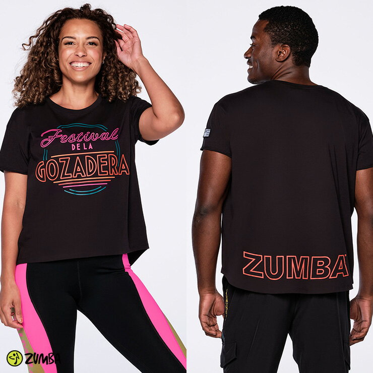 ZUMBA ズンバ 正規品 ユニセックス FESTIVAL Tシャツ BLACK XSサイズ Sサイズ Mサイズ Lサイズ