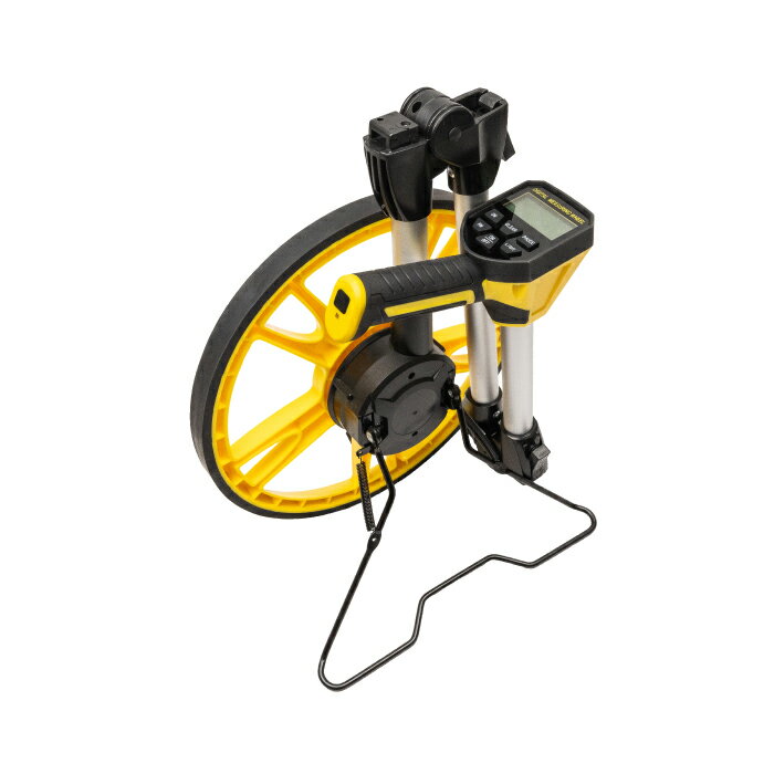 持ち運びに便利な折り畳み式 最大7件のメモリー機能搭載 ■標準付属品 ・本体 ・専用収納ケース DWS-318F 車輪直径 318mm 最小表示 0.05m（5cm） 最大測定範囲 99999.95m（約100km） 測定誤差範囲 ±0.5％ メモリー機能 有（最大7件） 電源 リチウムイオンバッテリー(内蔵式) オートパワーOFF 最後に操作 又は静止後約10分 連続使用時間 約50時間 全長 / 全縮 1035mm / 400mm 重量 1.54kg