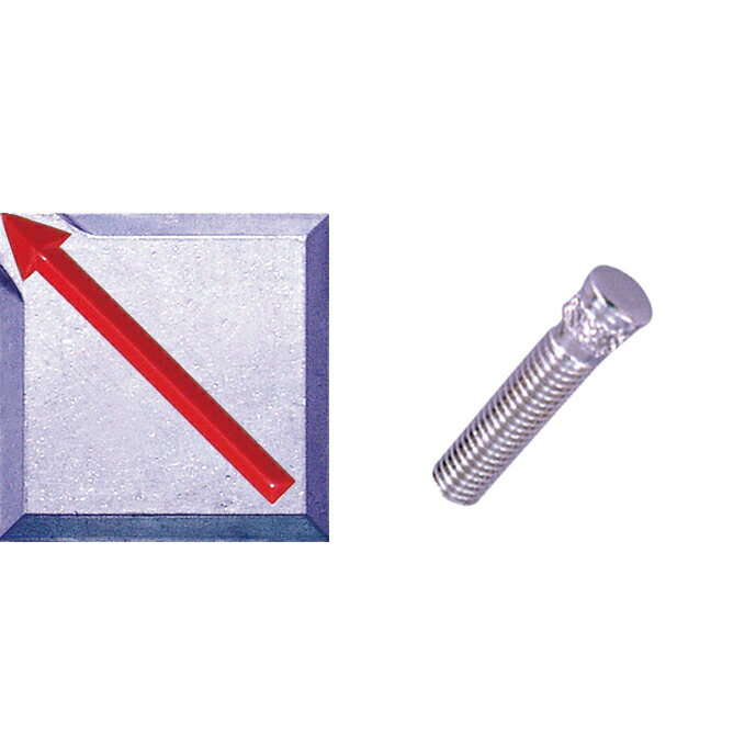 STS アルミ製境界用標示板 埋込用 SU-9 4枚組