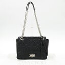 JIMMY CHOO ジミーチュウ チェーンバッグ ヘリア ブラック系 【中古】