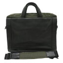 LANVIN ランバン 2WAY ブリーフケース カーキ系 【中古】メンズ