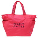 PEARLY GATES パーリーゲイツ ビッグトート ロッカーバッグ ピンク系 【中古】ゴルフウェア