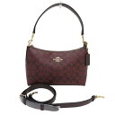 COACH コーチ H2339-CF377 クララ 3way ショルダーバッグ シグネチャー レッド系 【中古】