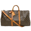 LOUIS VUITTON ルイ ヴィトン M41414/871 キーポル バンドリエール55 ボストンバッグ モノグラム ブラウン系 【中古】