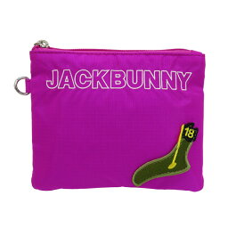 JACK BUNNY ジャックバニー マルチポーチ ピンク系 【中古】ゴルフウェア