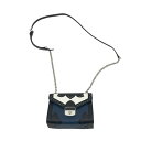 LONG CHAMP ロンシャン チェーンショルダーバッグ ブラック系 【中古】レディース