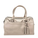 COACH コーチ A1373-23574 タッセル付き ボストンバッグ ピンク系 【中古】レディース