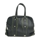 JACQUES LE CORRE ジャックルコー ボストンバッグ ステッチ ブラック系 【中古】レディース