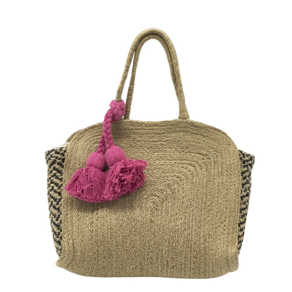 BEAMS GOLF ビームスゴルフ ×Lilas Campbell トートバッグ ベージュ系 【中古】ゴルフウェア