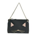 KATE SPADE ケイト スペード チェーン ショルダーバッグ 猫 ブラック系 【中古】
