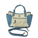 TORY BURCH トリーバーチ 2way キャンバス ショルダーバッグ ホワイト系 【中古】