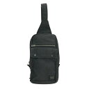 PORTER ポーター スモーキー ショルダーバッグ ボディバッグ ブラック系 【中古】