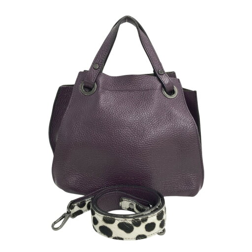 RIPANI リパーニ 2way ハラコ ショルダーバッグ パープル系 【中古】 RIPANI リパーニ 2way ハラコ ショルダーバッグ パープル系 【中古】