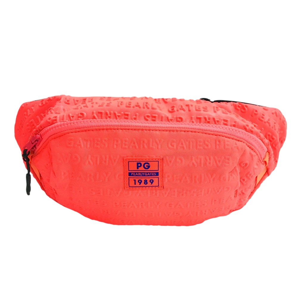 PEARLY GATES パーリーゲイツ ウエストポーチ バッグ レッド系 【中古】ゴルフウェア