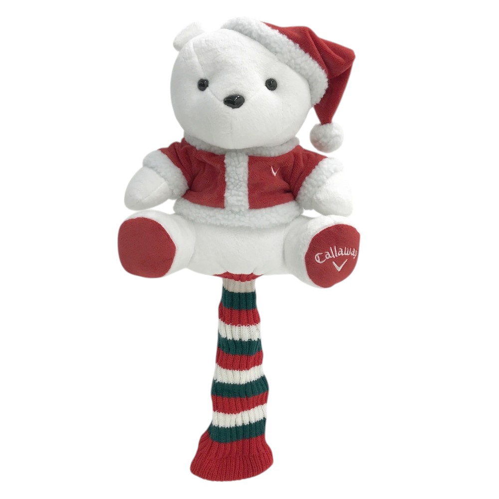 CALLAWAY キャロウェイ サンクロースベア ヘッドカバー ホワイト系 DR 【中古】ゴルフウェア
