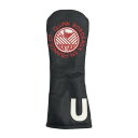 CLUNK クランク ヘッドカバー レザー UT ブラック系 UT 【中古】ゴルフウェア