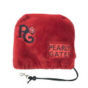 PEARLY GATES パーリーゲイツ ボア アイアンカバー ワッペン レッド系 【中古】ゴルフウェア