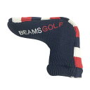BEAMS GOLF ビームスゴルフ ニット パターカバー ピン型 ボーダー ネイビー系 PT 【中古】ゴルフウェア