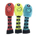PEARLY GATES パーリーゲイツ ボア ヘッドカバー ニコちゃん 3点セット ボーダー柄 FW×3 【中古】ゴルフウェア
