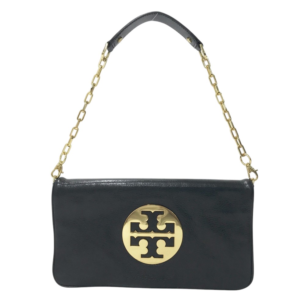 TORY BURCH トリーバーチ 2WAY クラッチバッグ ブラック系 【中古】