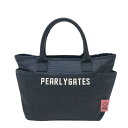 PEARLY GATES パーリーゲイツ カートバッグ ニコちゃん ネイビー系 【中古】ゴルフウェア